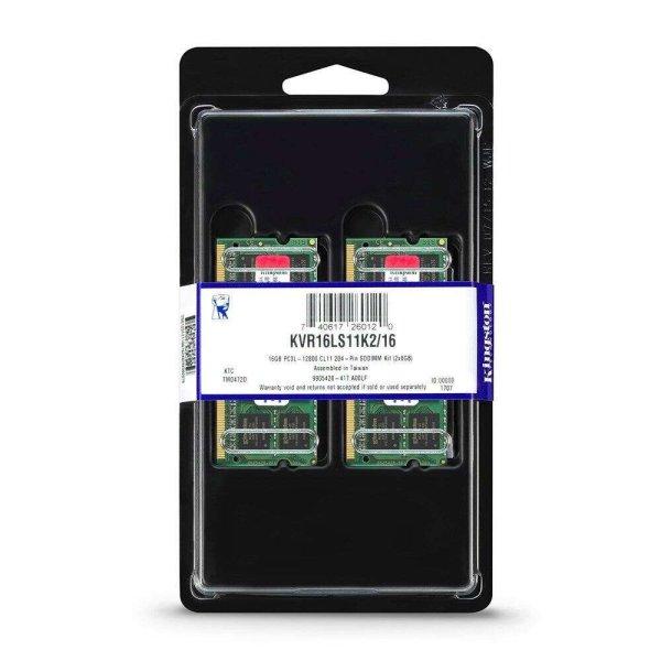 16GB 1600MHz DDR3L Notebook RAM Kingston (2x8GB) (KVR16LS11K2/16)
(KVR16LS11K2/16)