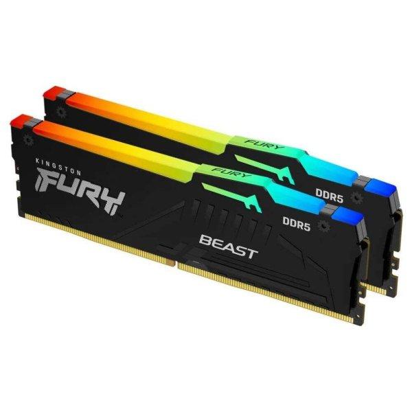 64GB 5200MHz DDR5 RAM Kingston Fury Beast RGB CL40 (2x32GB) (KF552C40BBAK2-64)
(KF552C40BBAK2-64)