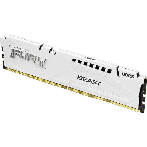 KINGSTON FURY memória DDR5 32GB 6000MHz CL40 DIMM (Kit of 2) Beast White XMP
(KF560C40BWK2-32)