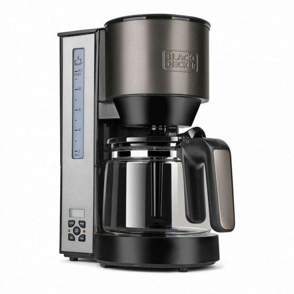 Black & Decker BXCO1000E Kávéfőző, Fekete-Ezüst színű