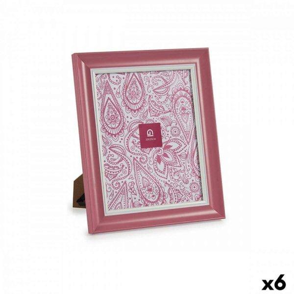 Fényképkeret Kristály Rózsaszín Műanyag (6 egység) (2 x 31 x 26 cm)