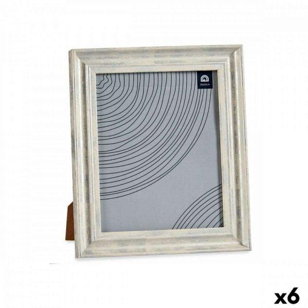 Fényképkeret Kristály Ezüst színű Fa Barna Műanyag (26 x 2 x 31 cm) (6
egység)