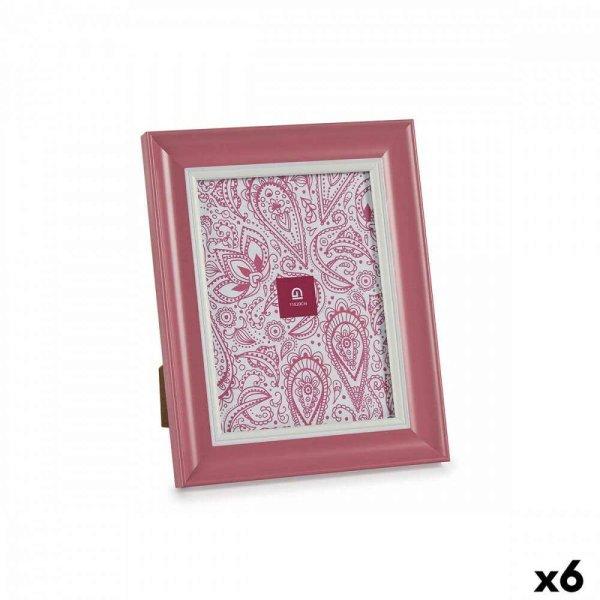 Fényképkeret Kristály Rózsaszín Műanyag (6 egység) (2 x 26 x 21 cm)
