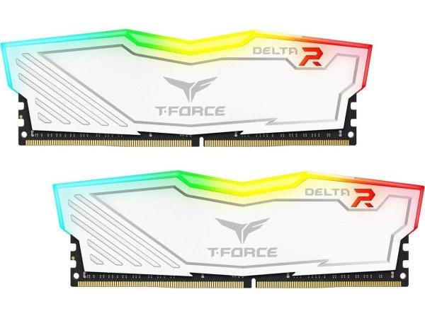 TeamGroup 32GB /3200 T-Force Delta RGB White DDR4 RAM KIT (2x16GB)