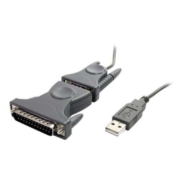 StarTech.com USB to Serial Adapter - 3 ft / 1m - with DB9 to DB25 Pin Adapter -
Prolific PL-2303 - USB to RS232 Adapter Cable (ICUSB232DB25) - serial adapter -
USB 2.0 (ICUSB232DB25)