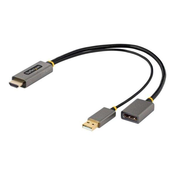 StarTech.com 128-HDMI-DISPLAYPORT video átalakító kábel 0,3 M HDMI A-típus
(Standard) Fekete, Szürke (128-HDMI-DISPLAYPORT)
