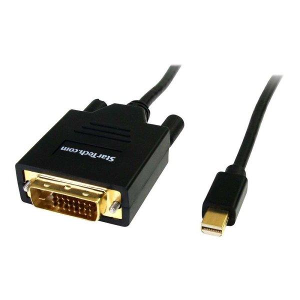 StarTech.com MDP2DVIMM6 video átalakító kábel 1,8 M Mini DisplayPort DVI-D
Fekete (MDP2DVIMM6)