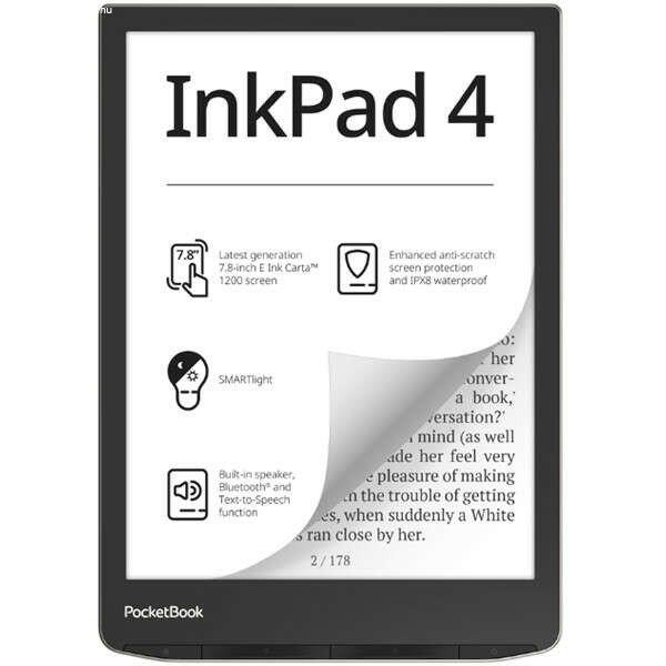 POCKETBOOK e-Reader PB743G INKPad4 Ezüst (7,8