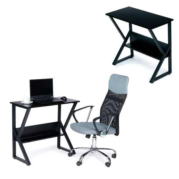 Számítógépes íróasztal polccal, asztal, irodai asztal, játékasztal
80x40cm | PJJCT0165 FEKETE