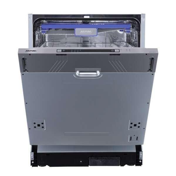 MPM 60-ZMI-04, 2100 W, 49 dB, 14 Teríték, 6 Program, Teljesen Beépíthető,
(E), Inox mosogatógép