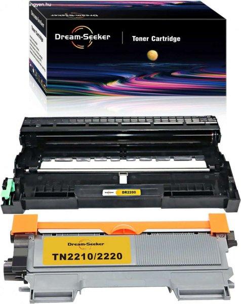 TN2220 (Fekete) & DR2200 Kompatibilis nyomtató dob és toner patronok Brother