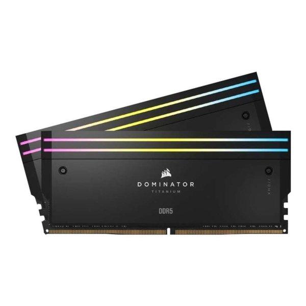 CORSAIR RAM Dominator Titanium RGB - 48 GB (2 x 24 GB Kit) - DDR5 7200 DIMM CL36
(CMP48GX5M2X7200C36W)
