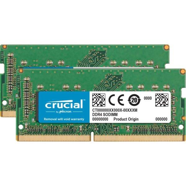Crucial 64GB /2666 DDR4 Notebook RAM KIT (2x32GB) (CT2K32G4S266M)