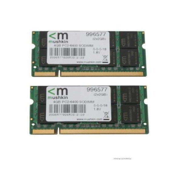 Mushkin 4GB /800 Essentials DDR2 Notebook RAM KIT (2x2GB) (996577)