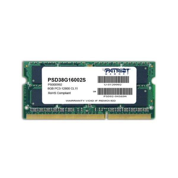 Patriot 8GB DDR3 1600MHz SODIMM (PSD38G16002S)