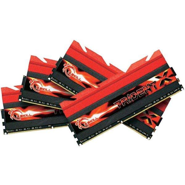 G.Skill 32GB /2400 TridentX Red DDR3 RAM KIT (4x8GB) (F3-2400C10Q-32GTX)