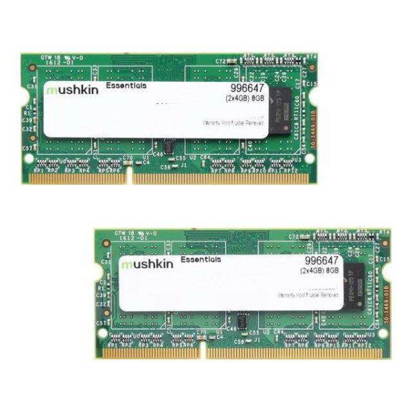 Mushkin 8GB /1333 Essentials DDR3 Notebook RAM KIT (2x4GB) (996647)