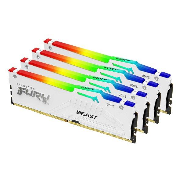 Kingston Technology FURY Beast RGB memóriamodul 128 GB 4 x 32 GB DDR5
(KF552C40BWAK4-128)