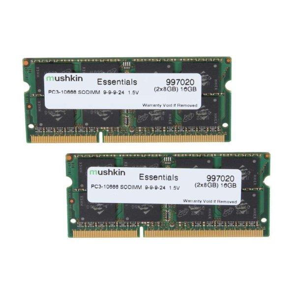 Mushkin 16GB /1333 Essentials DDR3 Notebook RAM KIT (2x8GB) (997020)