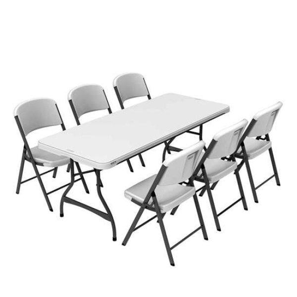 Lifetime szett (asztal + 6 szék) összecsukható 244 cm 3121588
