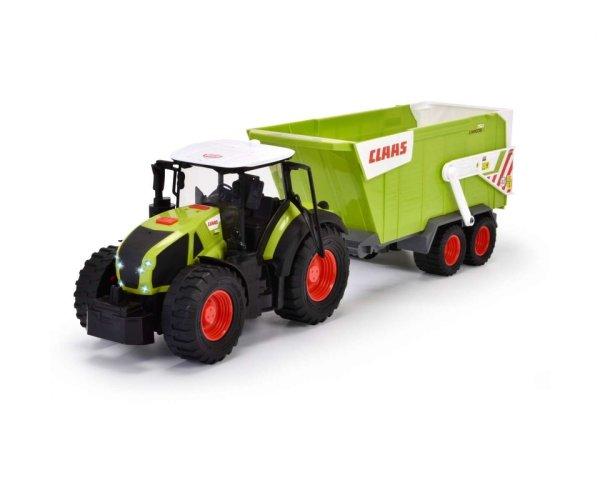Dickie Toys Claas Traktor pótkocsival - Zöld