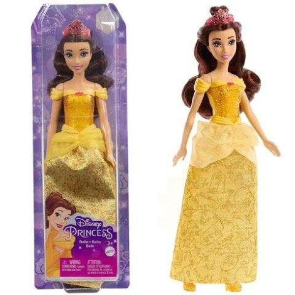 Mattel Disney Hercegnők: Csillogó Belle hercegnő baba (HLW11) (HLW11)