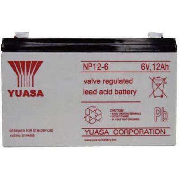 YUASA zselés akkumulátor, 6 V 12 Ah