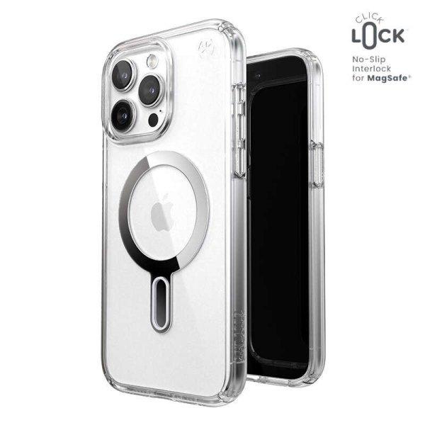Speck Presidio Perfect-Clear ClickLock & Magsafe - telefontok iPhone 15 Pro Max
(Clear / Chrome Finish / Serene Silver)