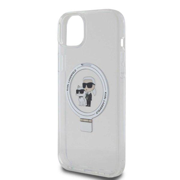Karl Lagerfeld Ringstand Karl and Choupette MagSafe Apple iPhone 15 Plus (6.7)
hátlapvédő tok fehér (KLHMP15MHMRSKCH)