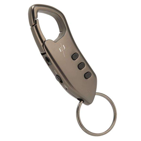 Mini hangrögzítő rejtett kulcstartó mikrofonnal, hangaktiválás, MP3
lejátszó, szürke - SK005 - 32 GB