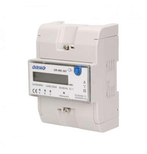 Orno OR-WE-507 3 fázisú fogyasztásmérő