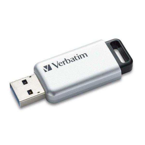 Pen Drive 64GB Verbatim Secure Data Pro fekeke-szürke USB 3.0 (98666) (98666)