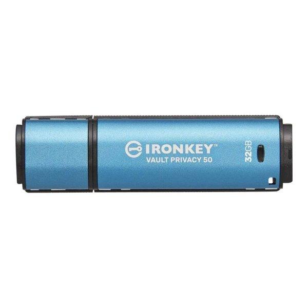 Kingston IronKey Vault Privacy 50 Series - USB flash drive - 32 GB - TAA
Compliant (IKVP50/32GB)