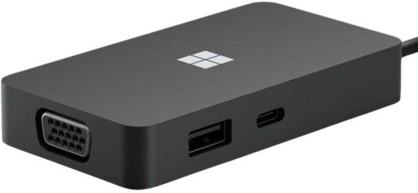 Microsoft 1E4-00002 Surface USB-C Travel Hub Ethernet, HDMI A, USB, VGA Fekete
dokkoló