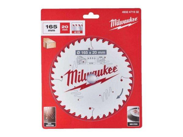 Milwaukee Körfűrészlap hordozható gépekhez (Fához) 165x20x1.6x40 ATB - 1
db