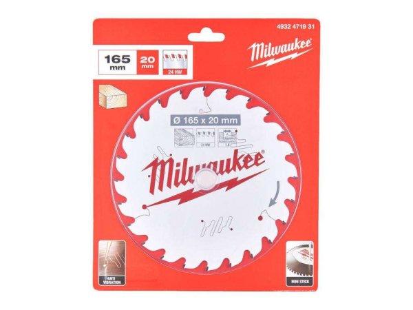 Milwaukee Körfűrészlap hordozható gépekhez (Fához) 165x20x1.6x24 ATB - 1
db