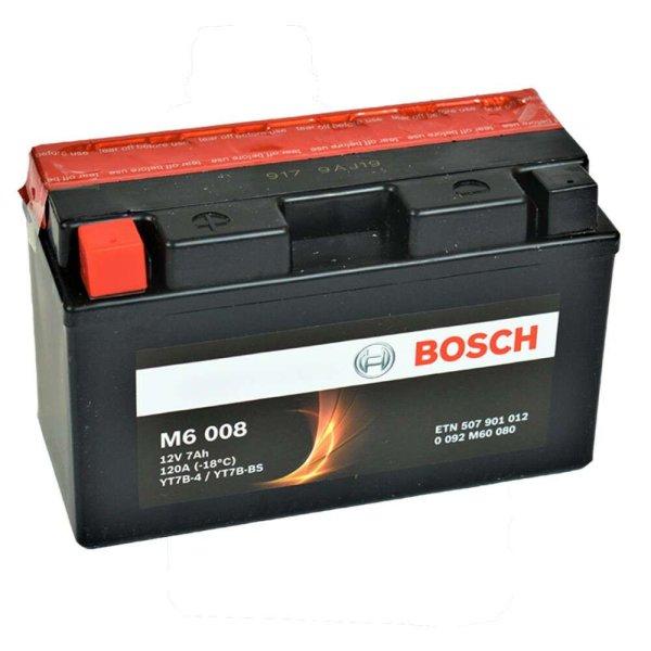 Bosch YT7B-BS 12v 7ah 120A bal AGM motor akkumulátor