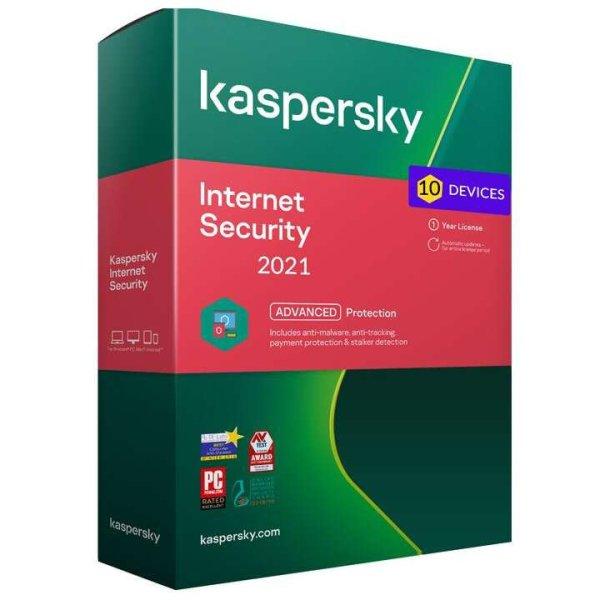 Kaspersky Internet Security - 10 eszköz / 2 év  elektronikus licenc