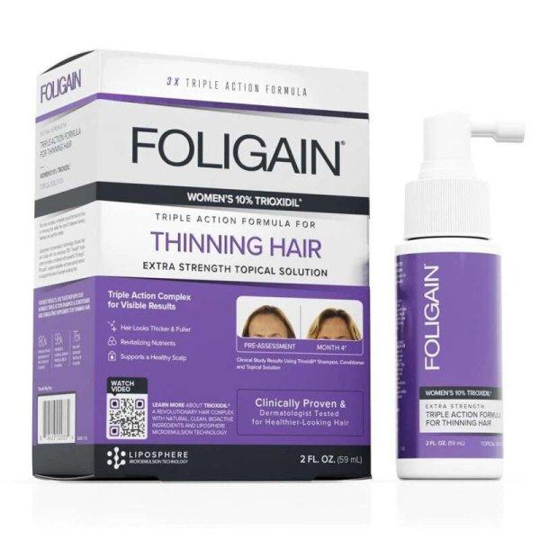 Foligain Intenzív ritkuló hajkezelés nőknek 10% Trioxidil®-val (2oz) 59ml