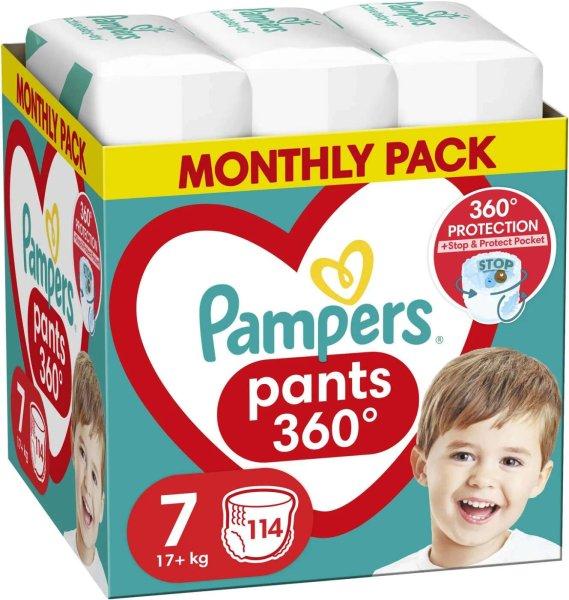 Pampers Premium Care Pants havi Pelenkacsomag 17kg+ Junior 7 (80db)