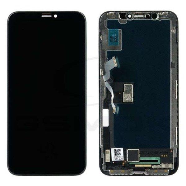 Rmore LCD kijelző érintőpanellel (előlapi keret nélkül) iPhone X Fekete
[FHD Incell] A1865 A1901