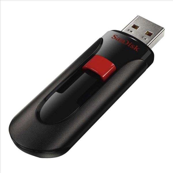 Pen Drive 256GB USB 2.0 SanDisk Cruzer Glide fekete  (SDCZ60-256G-B35 / 139795)