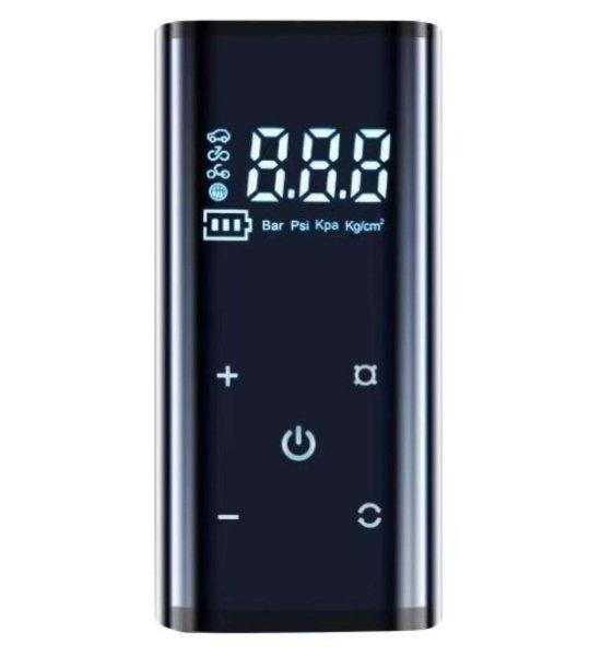 Godeson Smart vezeték nélküli autókompresszor, hordozható, LCD képernyő,
120w, 8000 ~ 12000М mAh, digitális, micro USB, 0.65 Kg, Fekete