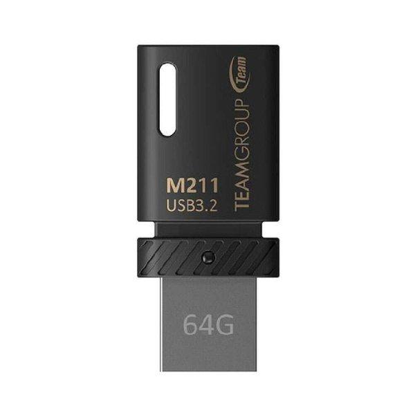 TeamGroup 64GB M211 USB 3.2 Pendrive - Fekete (TM211364GB01)