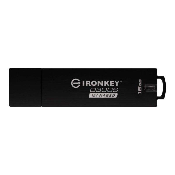 Kingston Technology IronKey D300 USB flash meghajtó 16 GB USB A típus 3.2 Gen
1 (3.1 Gen 1) Fekete (IKD300SM/16GB)