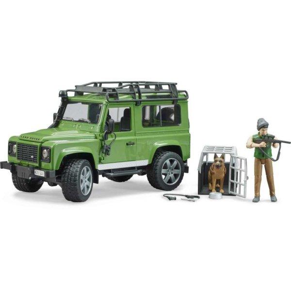 Bruder Land Rover Defender: Erdész terepjáróval és kiegészítőkkel (02587)