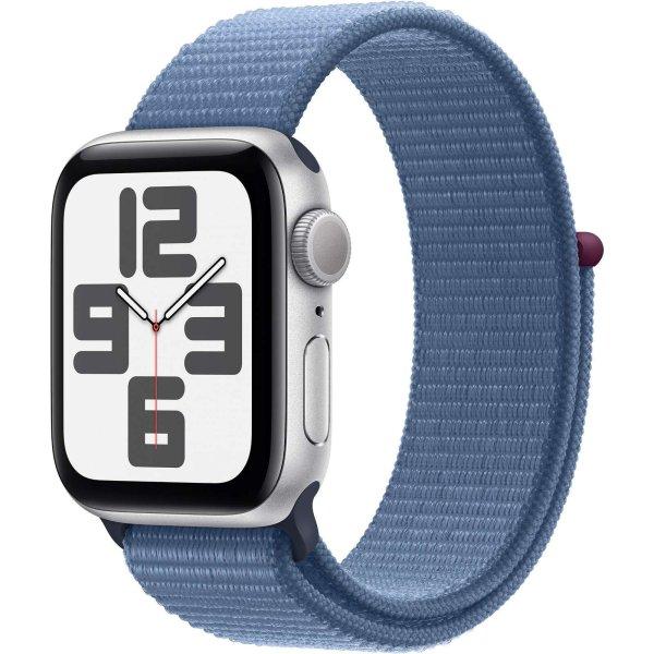 Apple Watch SE Aluminium 40mm Silber (Sport Loop winterblau) NEW (MRE33QF/A)