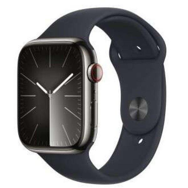Apple Watch S9 Edelstahl Cellular 45mm Graphit (Sportarmband mitternacht) S/M
NEW (MRMV3QF/A)