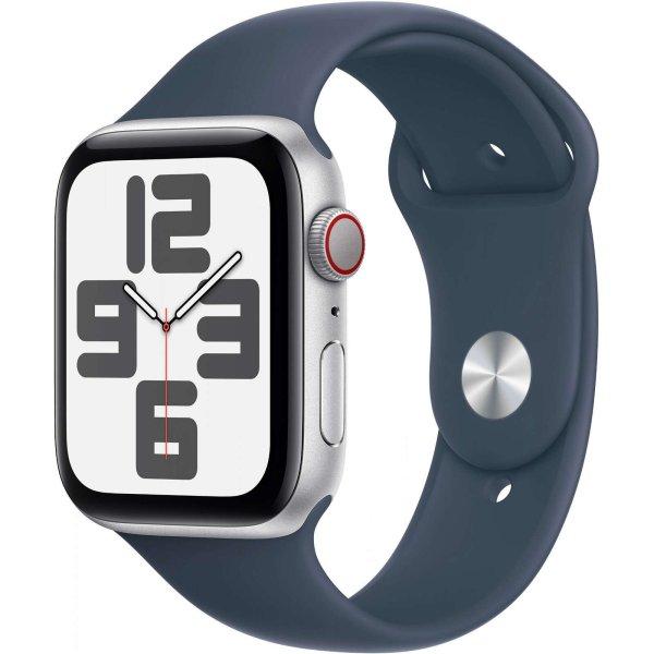 Apple Watch SE Aluminium Cellular 44mm Silber (Sportarmband sturmblau) M/L NEW
(MRHJ3QF/A)
