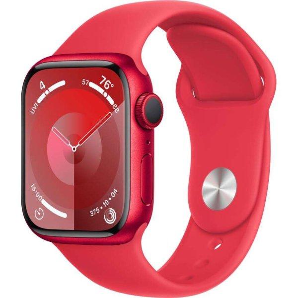 Apple Watch Series 9 GPS 41mm piros alumíniumtok, piros sportszíj S/M méret
(MRXG3QF/A) (MRXG3QF/A)